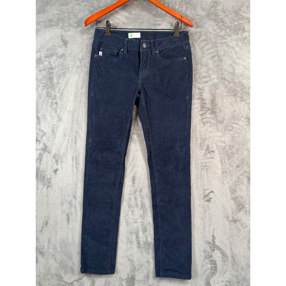 Stio Rivet Corduroy Pants Womens 4R 30x30 Blue Organic Cotton Stretch Slim Fit